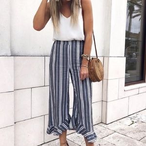 BP crop ruffle pants